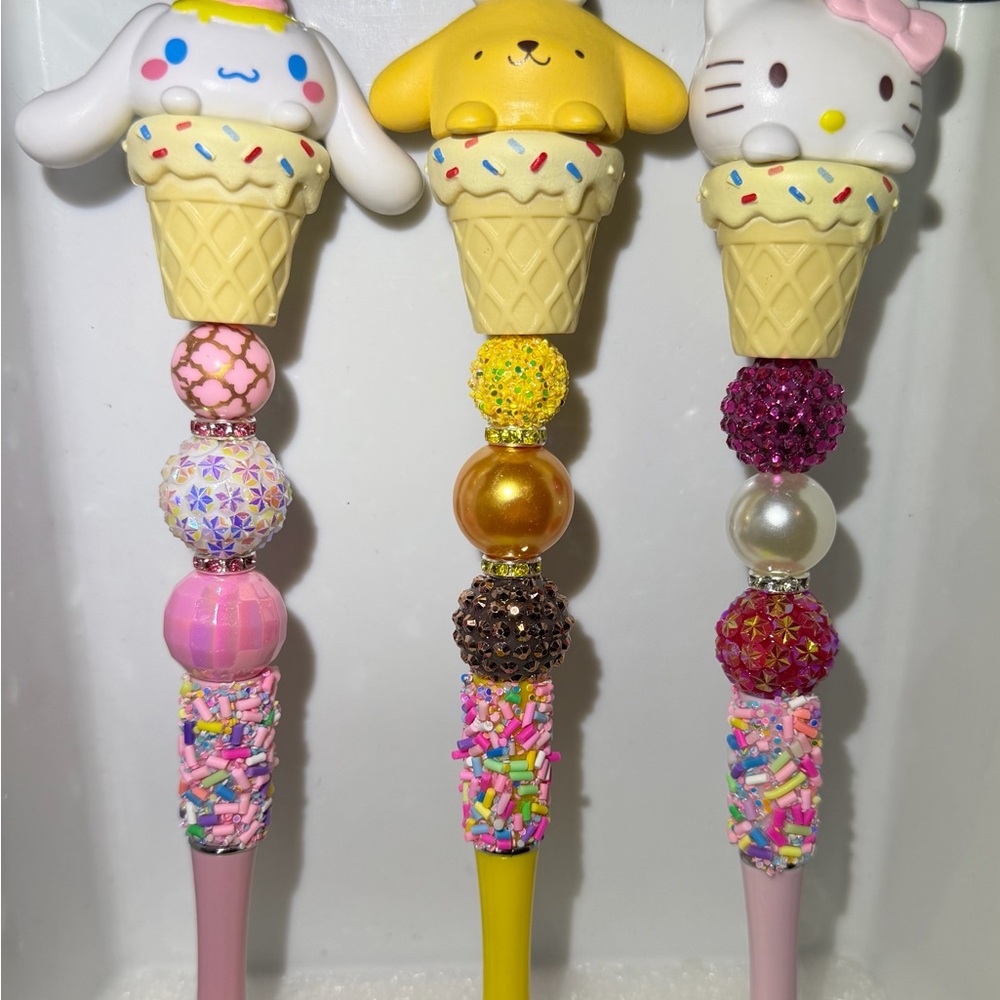 Hello Kitty Ice Cream Custom Made Pens